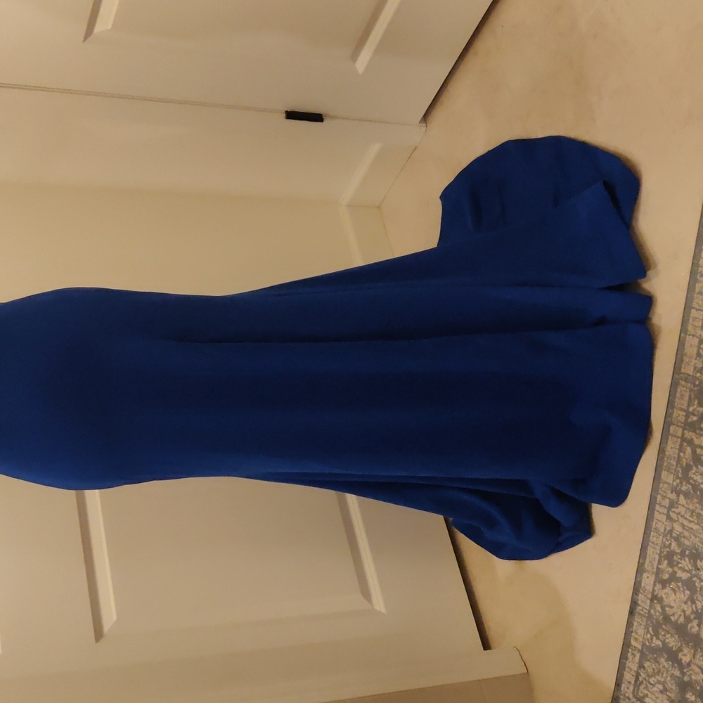 New!EMERALD SUNDAE Formal Juniors' Criss-Cross Mermaid Gown Cobalt Dress Size S - Picture 7 of 12